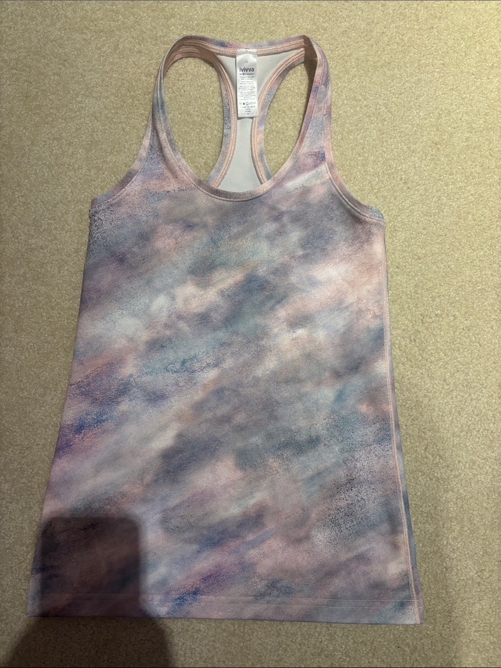 Ivivva Pastel Racerback Tank - Lavender & Pink & Blue